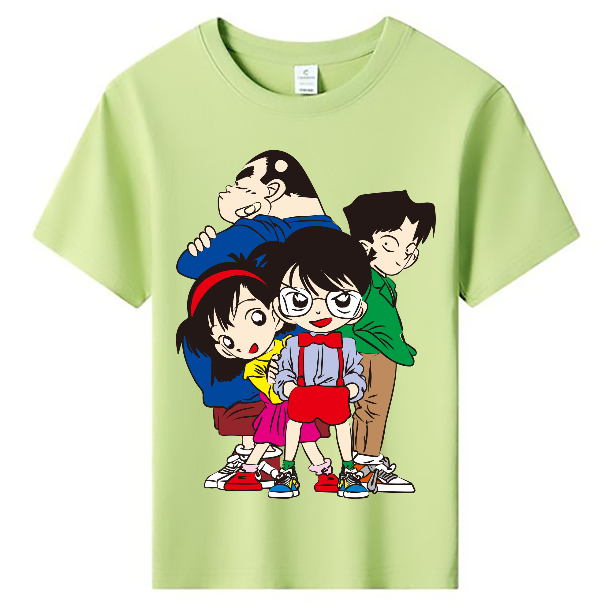 （画像用） 名探偵コナン Detective Conan 綿100％キッズTシャツ（フロントプリント）